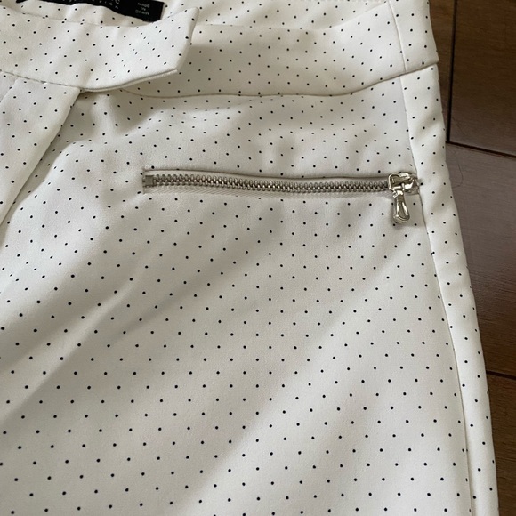 Zara white polka dot pants - Picture 3 of 3